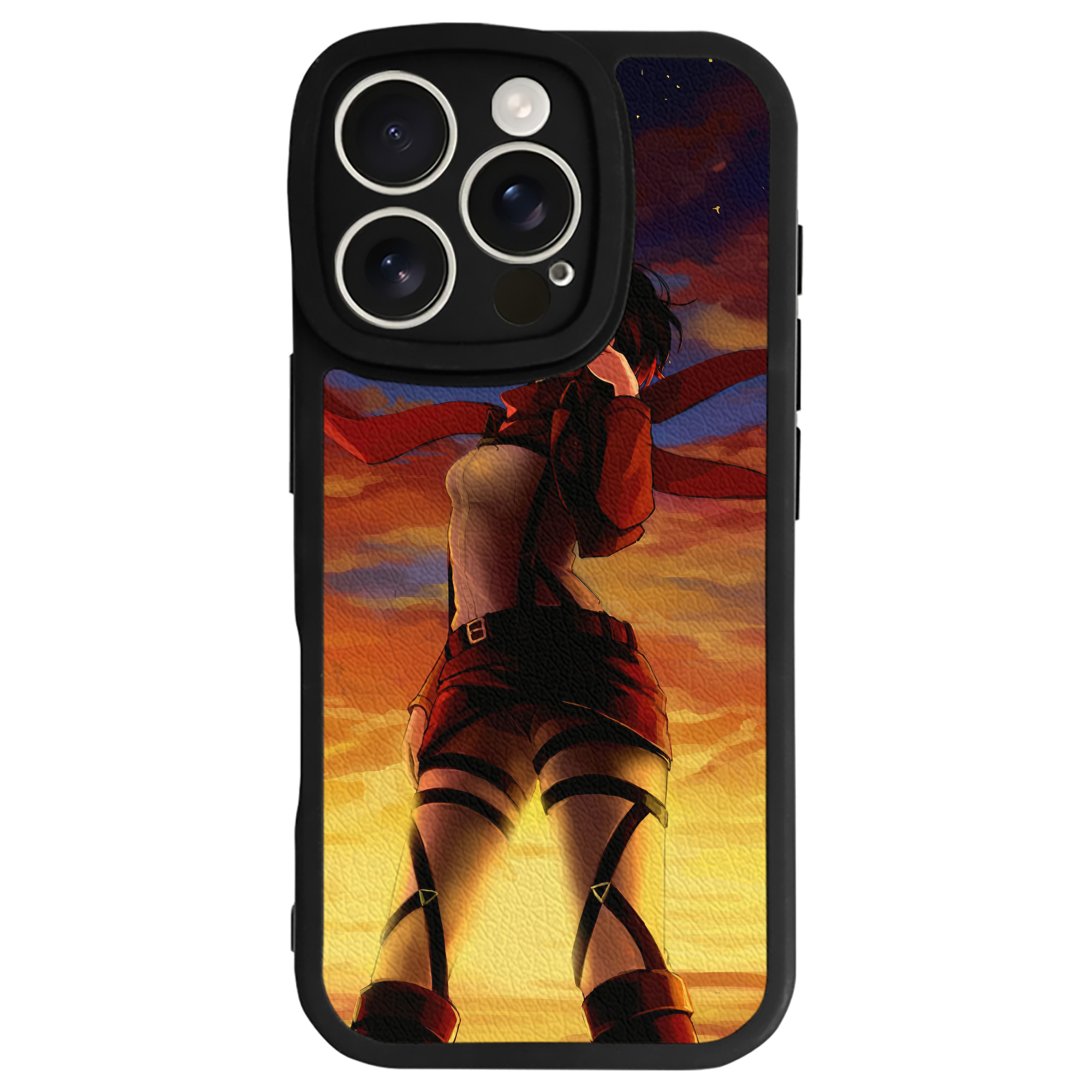 （画像用） 進撃の巨人 Attack on Titan 【iPhone 16シリーズ対応】シリコンスマホケース（レザー調） 材質：シリコン
